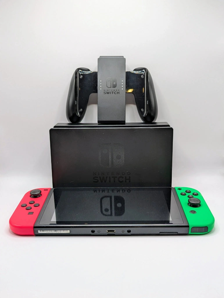 Nintendo Switch Console - HAC-001 - Pink / Green Joycons – Save