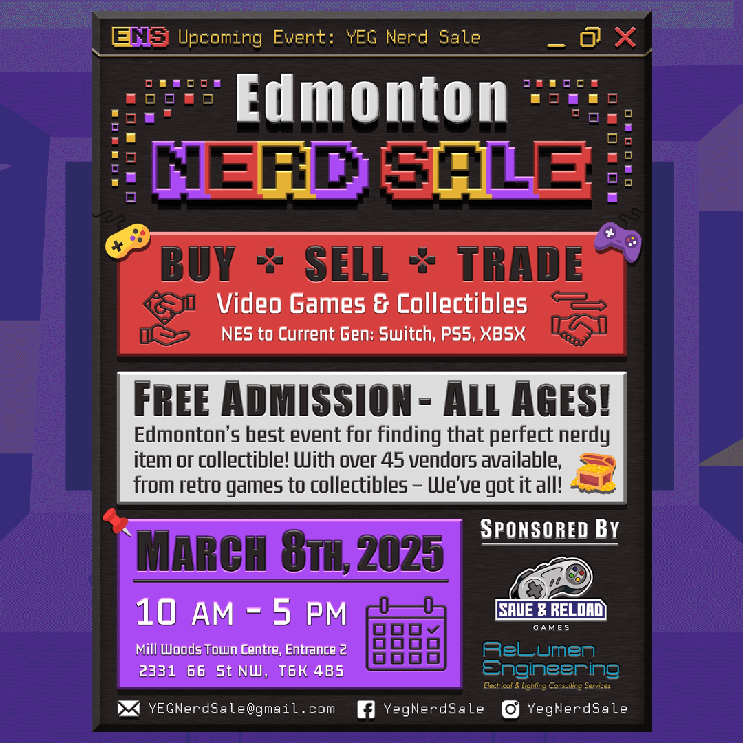 Edmonton Nerd Sale - March 8, 2025