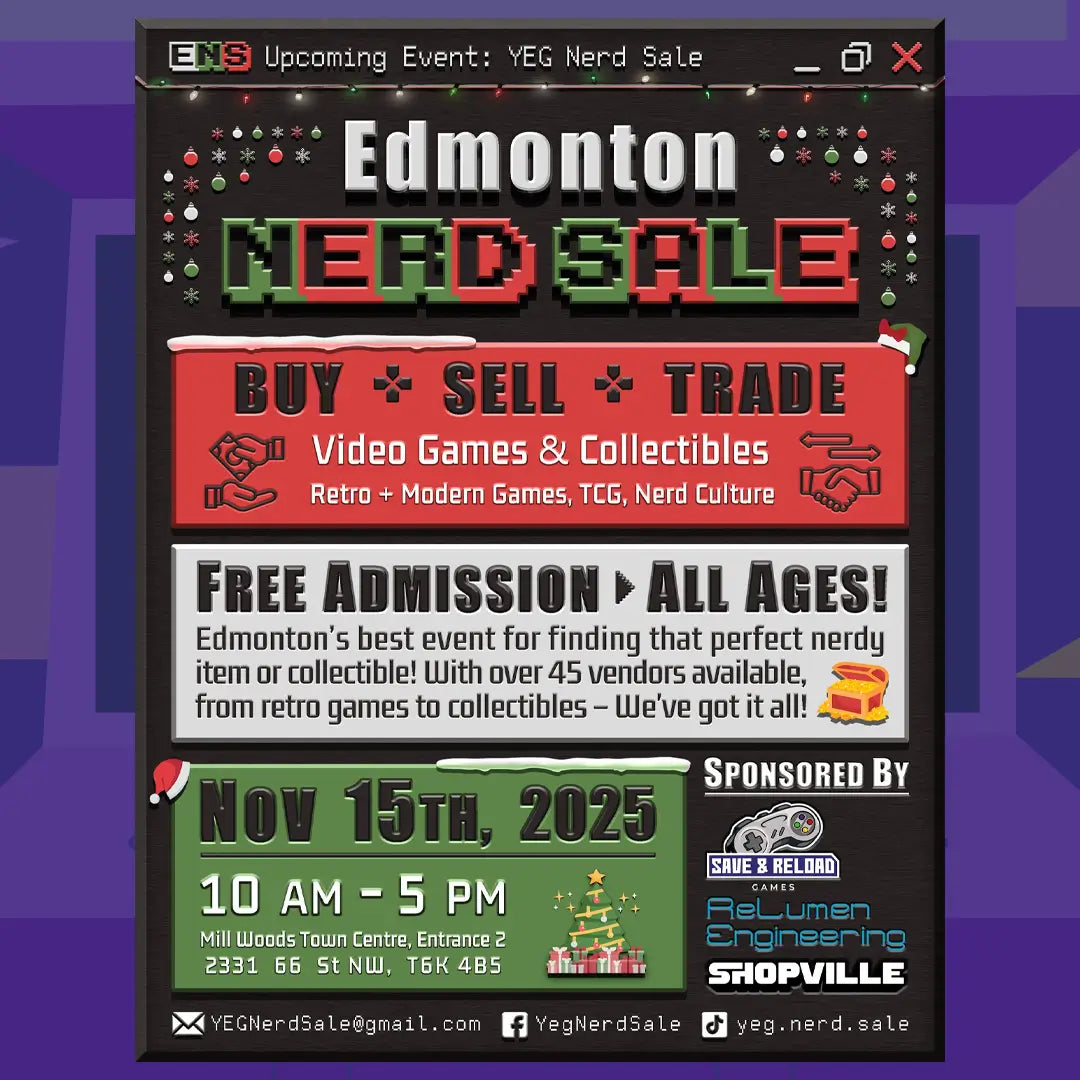 Edmonton Nerd Sale: Bigger Show, Bigger Holiday Shopping, Nov 15, 2025!