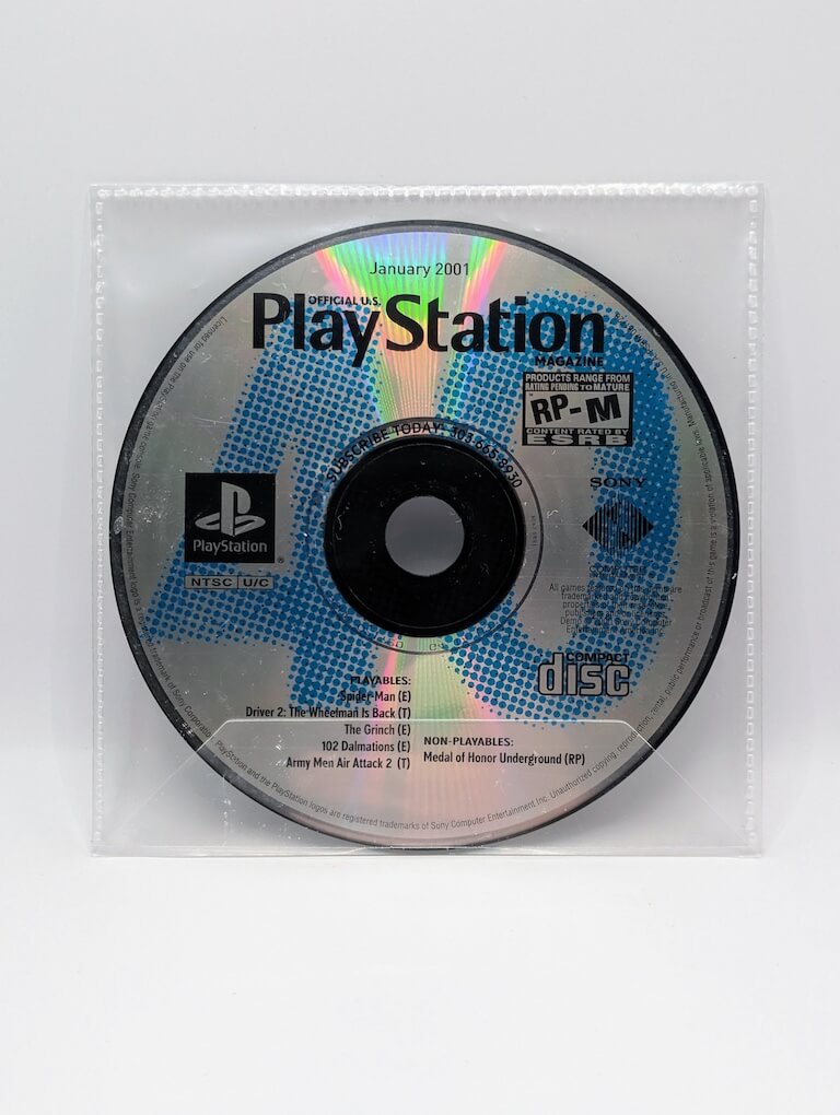Disque de démo de janvier 2001 [Sans boîtier]