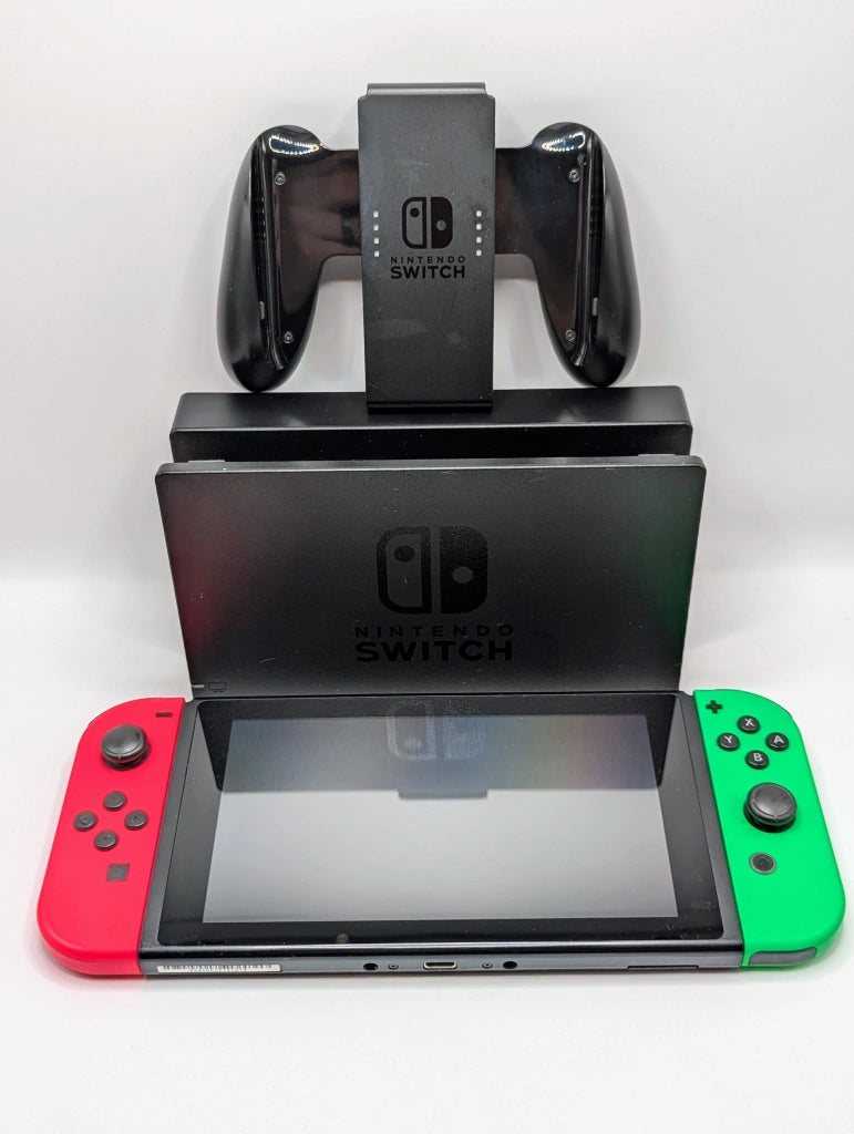 Nintendo Switch Console - HAC-001 - Pink / Green Joycons