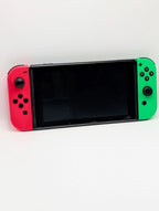 Nintendo Switch Console - HAC-001 - Pink / Green Joycons