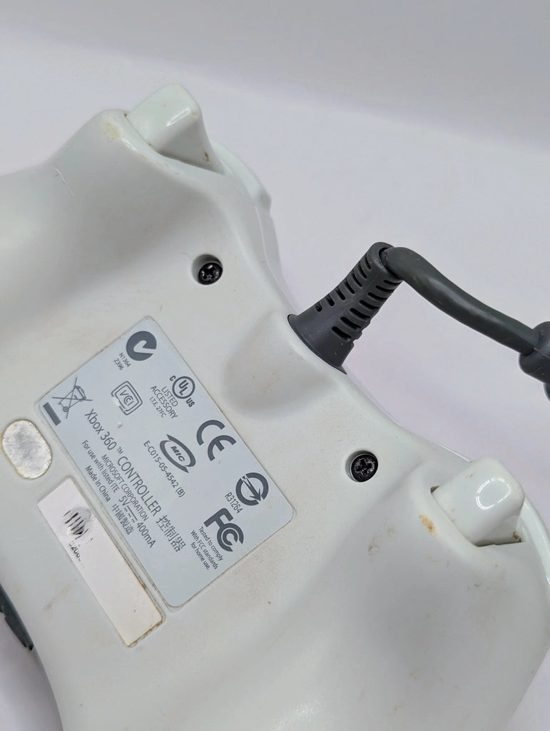 White Wired Xbox 360 Controller [Condition]