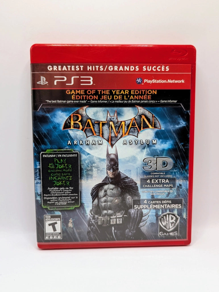 Batman: Arkham Asylum [Game of the Year Greatest Hits] [No Manual]