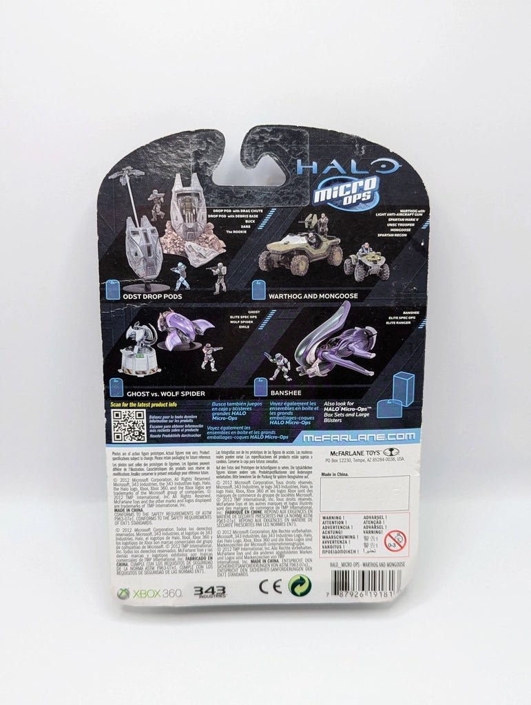 McFarlane Halo Micro Ops Series 1 Warthog & Mongoose
