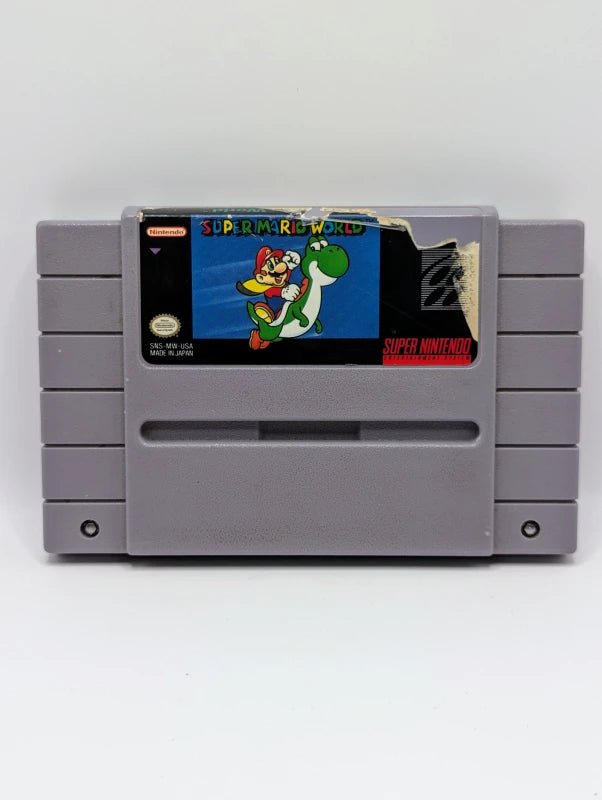 Super Mario World [Étiquette endommagée]
