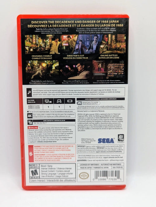 Yakuza 0 [Director's Cut]