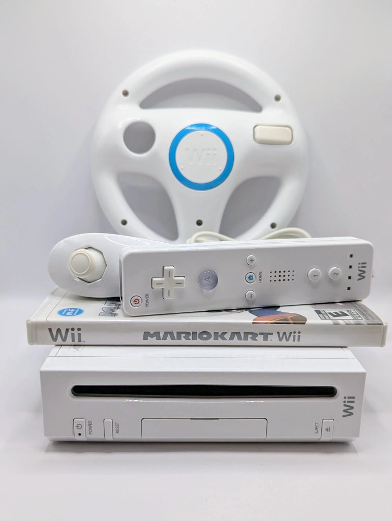 Nintendo Wii Console - Mario Kart Bundle