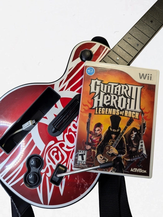 Guitar Hero III: Legends of Rock avec la guitare Aerosmith
