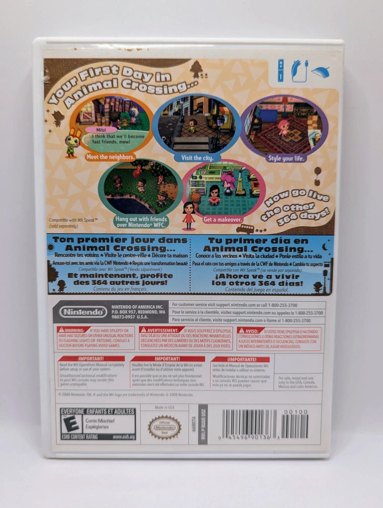 Animal Crossing: City Folk [Condition] [No Manual]