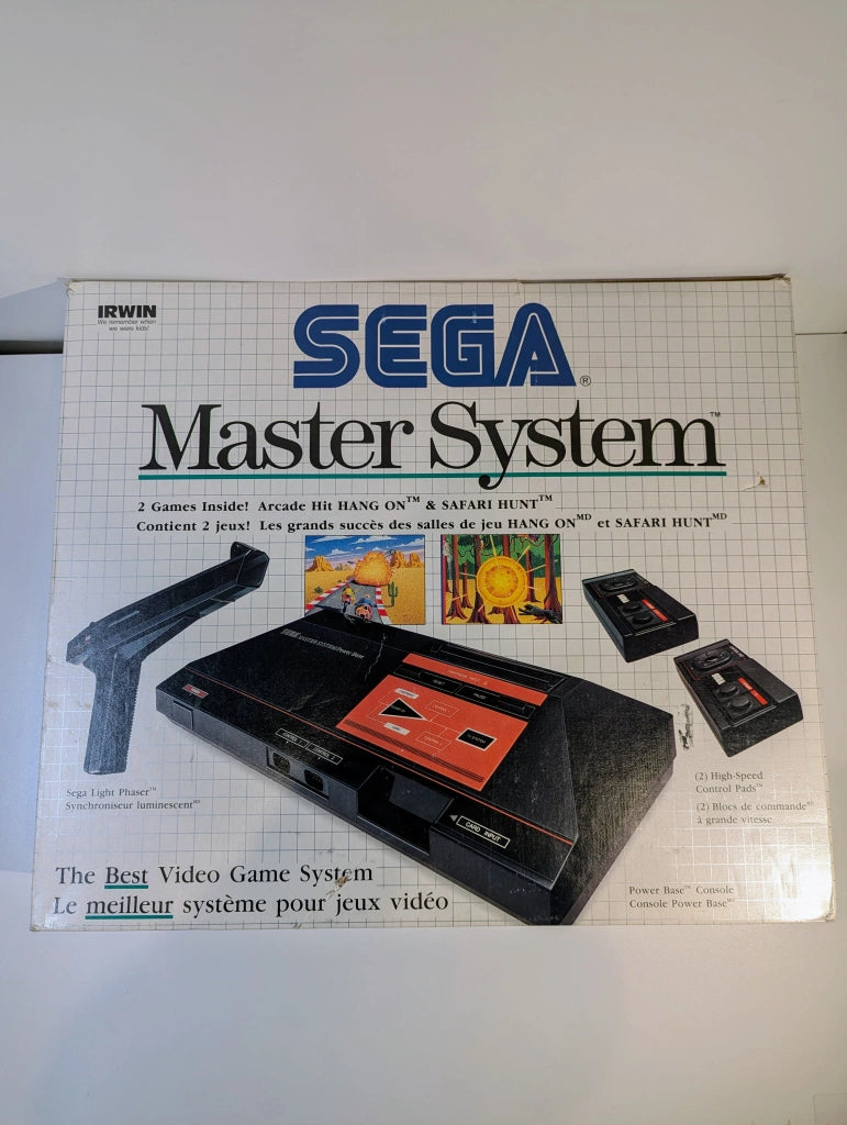 Sega Master System Console [Arcade Hit Hang On & Safari Hunt]