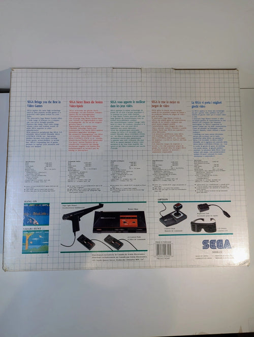 Sega Master System Console [Arcade Hit Hang On & Safari Hunt]