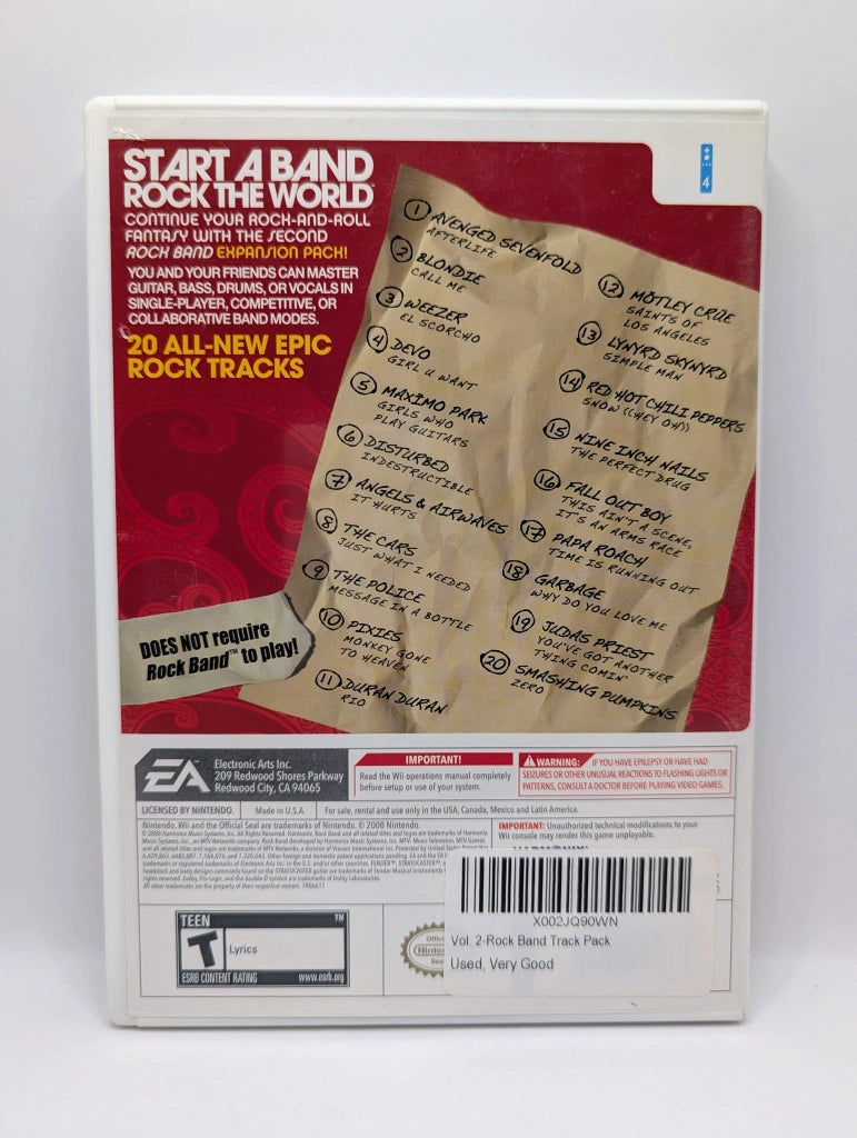 Rock Band: Track Pack Volume 2