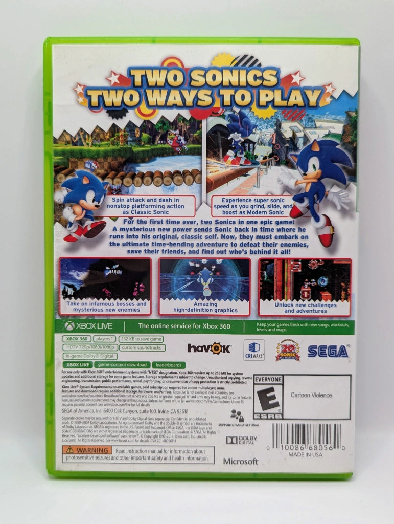 Sonic Generations [No Manual]