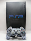 PlayStation 2 Console w/ Grey Smoke Controller