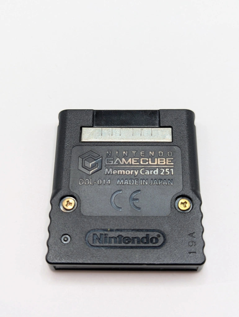 Nintendo GameCube Black Memory Card - DOL-014 (251 Blocks)