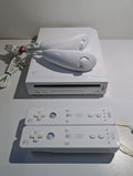White Nintendo Wii Console w/ 2 Controllers