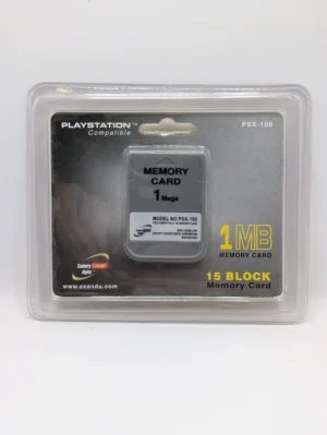 Third Party - PS1 1MB Grey Memory Card [NEW]