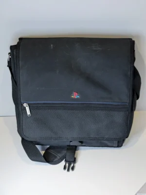 Sony Playstation 2 PS2 Official Black Messenger Bag Carrying Case Travel Bag